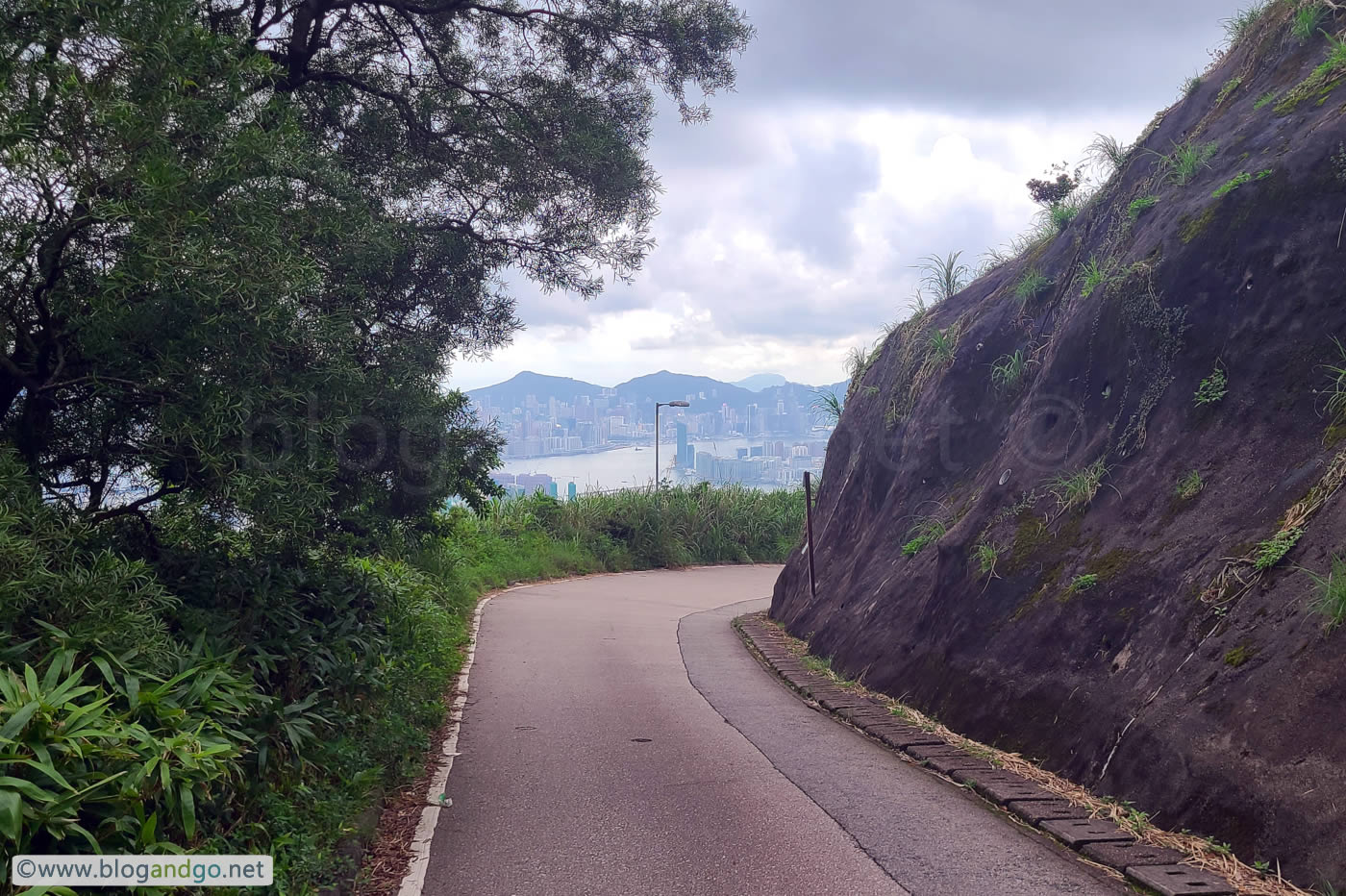 Choi Hung to Lion Rock - Hong Kong Island in the Distance